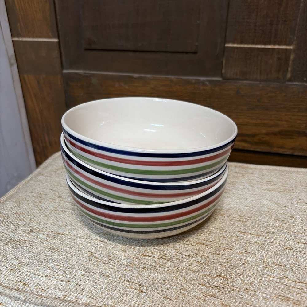Today's Home Bowls Striped Set of 3